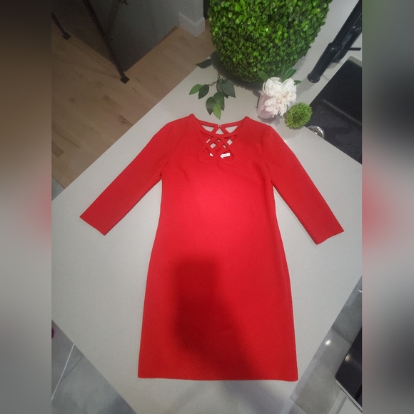 DIANE VON FURSTENBERG Incroyable robe midi haut de gamme rouge - Picture 2 of 11